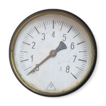 Old Steam Engine Pressure Metre Dial Fridge Magnet
