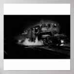 Old steam train along the Oregon coast posters