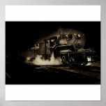 Old steam train along the Oregon coast - posters