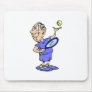 Old Tennis Guy Mouse Pads