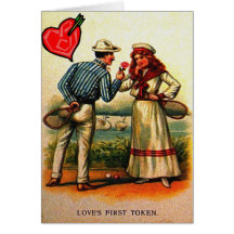 Old Tennis Valentine Cards