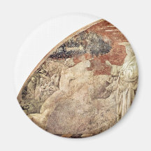 Old Testament Frescoes On Genesis In The Cloister Refrigerator Magnet