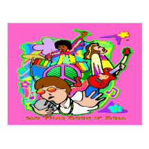 Old Time Rock N' Roll Post Card