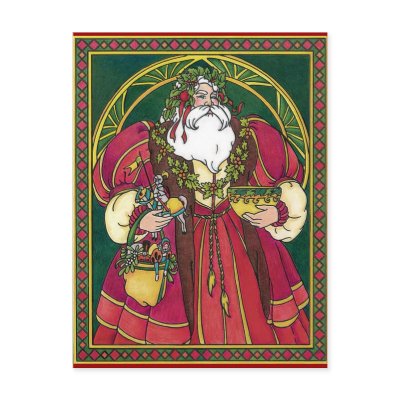 Old Time Santa Post Card by tnmpastperfect