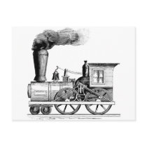 Old Time Steam Locomotive Post Cards