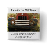 Old Timer Antique Truck Occasion Pin Badge buttons