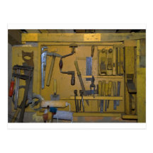 old tools postcard
