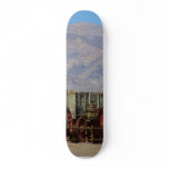 Old Train In Deasert skateboards