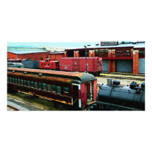 Old Train Yard Photo Cards