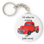 Old Truck Cruising keychains
