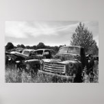 Old Trucks Junkyard Poster posters