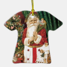 Old Tyme Santa Ornaments
