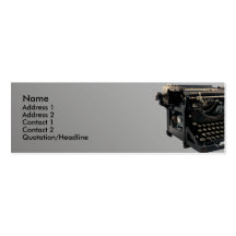 Old Typewriter Business Cards