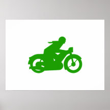 Old Vintage Motorcycle Poster