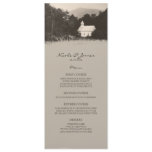 Old Vintage Mountain Church Wedding Menu invitations