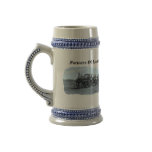 Old Vintage Tractor Ploughing- Stein Mug