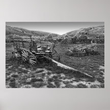 OLD WAGONS of BANNACK Print