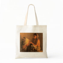 Old War Bonnet by Joseph Henry Sharp Tote Bag