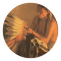 Old War Bonnet by Joseph Henry Sharp stickers