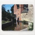 Old water mill, Lower Slaughter, Cotswolds, Englan mousepads