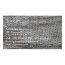 Old Weathered Gray Slate Tiles Roof Business Card