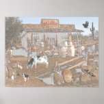 Old West Saloon Photo-clip-art - charcoal effect posters