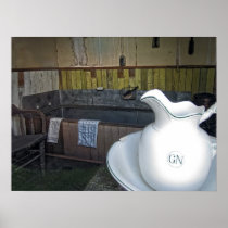 Old West Tin Tub Bath - Nevada City Montana Posters