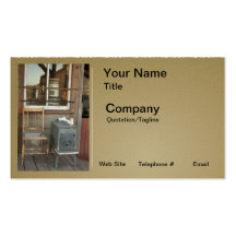 Old Western Town Store Porch Business Card Templates
