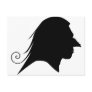 Old Witch Silhouette Postcard