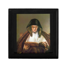 Old woman, reading by Rembrandt Gift Box