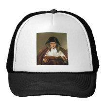 Old woman, reading by Rembrandt Mesh Hats