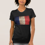 Old Wood France Flag T-shirts