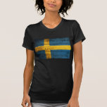 Old Wood Sweden Flag Tshirt