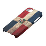 Old Wooden Dominican Republic Flag iPhone 5 Case