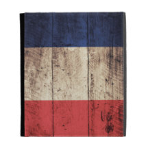 Old Wooden France Flag; iPad Folio Cases
