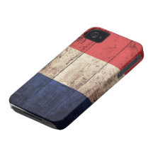 Old Wooden France Flag iPhone 4 Cover