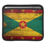 Old Wooden Grenada Flag Sleeves For iPads