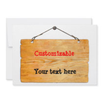 Old Wooden Hanging Sign