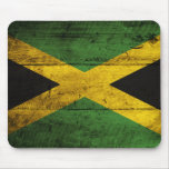Old Wooden Jamaica Flag Mouse Pads