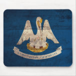 Old Wooden Louisiana Flag; Mouse Pads