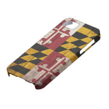 Old Wooden Maryland Flag iPhone 5 Cases