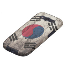 Old Wooden South Korean Flag Galaxy SIII Cover