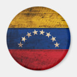 Old Wooden Venezuela Flag Fridge Magnet