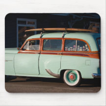 Old Woody Pontiac Mouse Pads