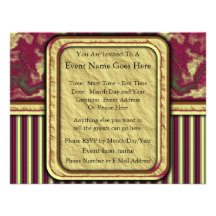 Old World Charm Personalized Invites