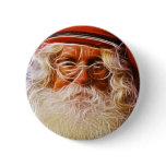 Old World Father Christmas Santa Claus Portrait buttons