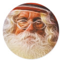 Old World Father Christmas Santa Claus Portrait stickers