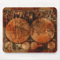 Old World Map Art Mousepad