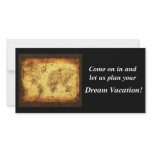 Old World Map Invitation Photo Card photo cards