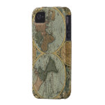 Old World Map iPhone 4 Tough Case